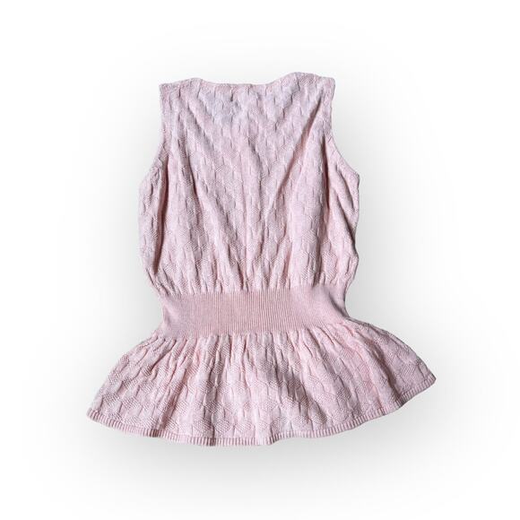 Misha & Puff English Rose Block Stitch Patty Peplum Top - Picture 2 of 5